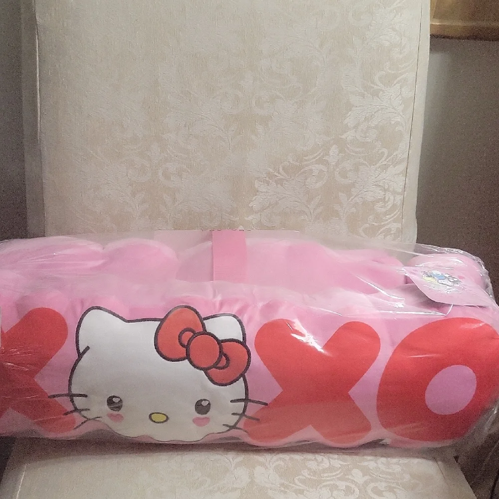 HELLO KITTY SET OF 2 LOVE XOXO PILLOWS NWT